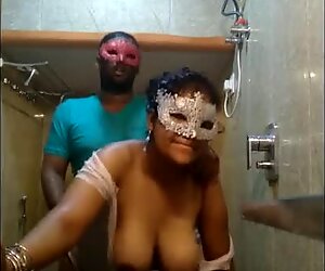 Picked Up yam-sized titty Indian super-bitch Fucked Hard From Behind in Shower