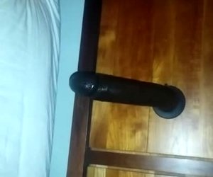 LittleSexyPeach - Taking Huge Dildo Deep - Sorry about angle:(