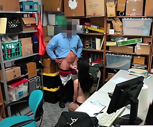 Shoplifter Alex Harper Gets Fucked In The Office