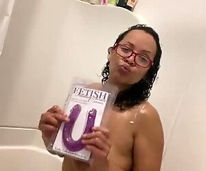 Anna Maria Femme Mûre Latins Rasé dans la douche