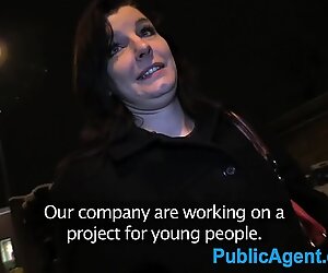 PublicAgent Black haired amateur strips off for fake advertising job