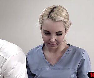 Teen tricked into fuck by masseuse and creepy husband