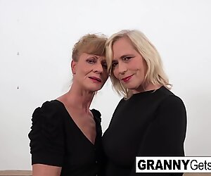 2 horny grannies get fucked by BBC